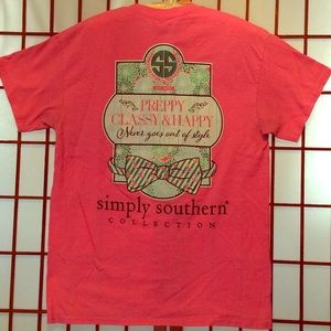 Preppy Pink Simply Southern Collection Tee